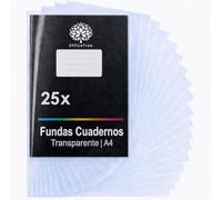 OfficeTree 25x Fundas de Cuadernos A4 Transparente - Forrar Libros Escolares para el Colegio y la Oficina - Repelente a la Suciedad y al Agua - Fundas de Plastico para Libros y Cuaderno