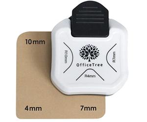 OfficeTree Perforadora redondeada de esquinas 3 en 1 para papel, perforadora de esquinas de 3 vías, para fotos, redondeador de esquinas para papel sólido, tarjetas de invitación, tarjetas de regalo