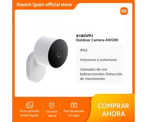 Official｜Xiaomi Outdoor Camera AW200｜IP65 | Interiores o exteriores | Llamadas de voz bidireccionales Detección de movimiento |