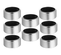 OFFIGAM 8piezas Anillos Antigoteo para Botellas de Vino Collar de Acero Inoxidable Anillos Protectores Antidesbordamiento Portátiles para Uso Fiestas y Regalo para Amantes del Vino