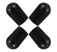 OFFIGAM de Tapones de Goma Accesorios Negros 4 Piezas para Clavija de Función Antideslizante y Agarre Estable para Protección y Soporte Seguro