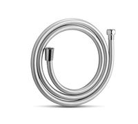 OFFO Manguera Ducha 1.6 m, Flexo Ducha Flexible con Antitorsión, Plata | PVC Reforzado, Recambio Cable Ducha Universal Alta Presión, para Alcachofa Grifería de Baño, Conexión Estándar G1/2"