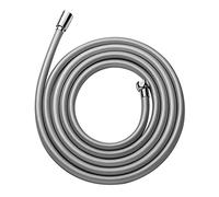 OFFO Manguera Ducha 3.5 m, Flexo Ducha Flexible con Antitorsión, Plata | PVC Reforzado, Recambio Cable Ducha Universal Alta Presión, para Alcachofa Grifería de Baño, Conexión Estándar G1/2"