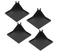 OFFSCH 4 Piezas Soporte para Poste de Tienda de Cultivo Estante Higrómetro para Armario de Cultivo Plástico Negro Diseño Clip-on Fácil Instalación para Termómetros y Herramientas