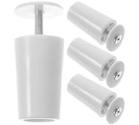 OFFSCH 4 Piezas Tope Amortiguador para Persianas Enrollables Blanco, Accesorio de Plástico y Aleación de Aluminio, Adecuado para Persianas Cinta o Manivela, Fácil de Reemplazar
