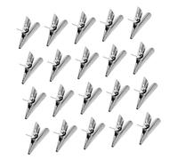 OFFSCH 50 Pcs Acortar Decoración Árbol De Navidad Pinzas De Cocodrilo Eléctricas Pequeñas Pinzas De Cocodrilo De Flores Clips Mini Clip De Boca De Mini Adornos Planchar Clavija Metal