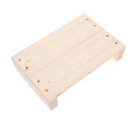OFFSCH Taburete Escalón de Madera Multifuncional para Interiores y Exteriores Diseño Ahorrador de Espacio Adecuado para Personas Mayores y Madres
