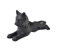 OFFSCH Tope de Puerta de Metal Fundido con Forma de Gato Original, Resistente al Viento Alta Resistencia para Hogar y Aula