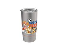 Oficial Paw Patrol Happy Football Party Team Soccer Vaso térmico de acero inoxidable de doble pared