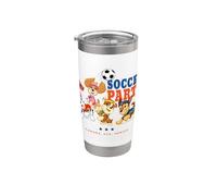 Oficial Paw Patrol Happy Football Party Team Soccer Vaso térmico de acero inoxidable de doble pared