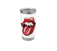 Oficial The Rolling Stones Lenguas extranjeras Lamer Vaso térmico de acero inoxidable de doble pared