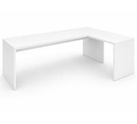OFILIKE. Escritorio Esquinero en L para Oficina y Teletrabajo, Mesa de Ordenador Moderna con ala Derecha, Mesa Ideal para Trabajo, Redacción y Juegos (160x80, White)