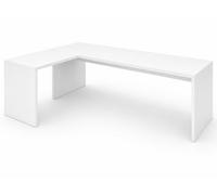 OFILIKE. Escritorio Esquinero en L para Oficina y Teletrabajo, Mesa de Ordenador Moderna con ala Izquierda, Mesa Ideal para Trabajo, Redacción y Juegos (140x80, White)