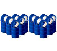 OFITURIA Cinta Adhesiva, color Azul, Cinta para Embalaje y Organizar tus Cajas y Envíos, Ideal para Manualidades y Decoración, Precinto de Colores Vibrantes 66 mt x 48 mm (48 und. - Azul)