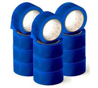 OFITURIA Cinta Adhesiva, color Azul, Cinta para Embalaje y Organizar tus Cajas y Envíos, Ideal para Manualidades y Decoración, Precinto de Colores Vibrantes 66 mt x 48 mm (12 und. - Azul)