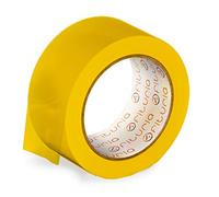 OFITURIA Cinta Adhesiva, color Blanco, Cinta para Embalaje y Organizar tus Cajas y Envíos, Ideal para Manualidades y Decoración, Precinto de Colores Vibrantes 66 mt x 48 mm (1 und. - Amarillo)