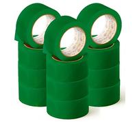 OFITURIA Cinta Adhesiva, color Blanco, Cinta para Embalaje y Organizar tus Cajas y Envíos, Ideal para Manualidades y Decoración, Precinto de Colores Vibrantes 66 mt x 48 mm (12 und. - Verde)