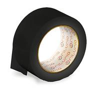 OFITURIA Cinta Adhesiva, color Negro, Cinta para Embalaje y Organizar tus Cajas y Envíos, Ideal para Manualidades y Decoración, Precinto de Colores Vibrantes 66 mt x 48 mm (1 und. - Negro)