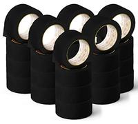 OFITURIA Cinta Adhesiva, color Negro, Cinta para Embalaje y Organizar tus Cajas y Envíos, Ideal para Manualidades y Decoración, Precinto de Colores Vibrantes 66 mt x 48 mm (24 und. - Negro)