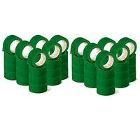 OFITURIA Cinta Adhesiva, color Verde, Cinta para Embalaje y Organizar tus Cajas y Envíos, Ideal para Manualidades y Decoración, Precinto de Colores Vibrantes 66 mt x 48 mm (48 und. - Verde)