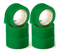 OFITURIA Cinta Adhesiva, color Verde, Cinta para Embalaje y Organizar tus Cajas y Envíos, Ideal para Manualidades y Decoración, Precinto de Colores Vibrantes 66 mt x 48 mm (6 und. - Verde)