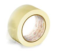 OFITURIA Cinta Adhesiva de Embalar Transparente para Embalaje de Cajas de Cartón de Envíos y Mudanzas. Precinto para Empaquetados Seguros y Resistentes (36 cms x 120 mts - Transparente, 1 Rollo)