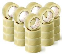 OFITURIA Cinta Adhesiva de Embalar Transparente para Embalaje de Cajas de Cartón de Envíos y Mudanzas. Precinto para Empaquetados Seguros y Resistentes (36 cms x 60 mts - Transparente, 24 Rollos)