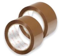 OFITURIA Cinta de Embalar, Cinta Adhesiva Marrón, Cinta para Embalaje de Cajas Mudanza y Envíos, Cinta Adhesiva para Embalar, Precinto Embalar Seguro y Resistente (50mmx120m, 2 cintas)