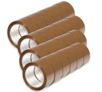 OFITURIA Cinta de Embalar, Cinta Adhesiva Marrón, Cinta para Embalaje de Cajas Mudanza y Envíos, Cinta Adhesiva para Embalar, Precinto Embalar Seguro y Resistente (50mmx66m, 24 cintas)
