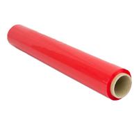 OFITURIA Films Multicolores para Embalar de 50 cm y estirable hasta 300 Metros de Longitud - Rollo de Film Elástico Manual para Embalaje Industrial Red 18