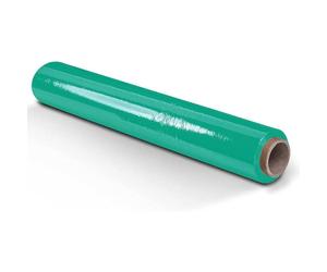 OFITURIA Films Multicolores para Embalar de 50 cm y estirable hasta 300 Metros de Longitud - Rollo de Film Elástico Manual para Embalaje Industrial Green 18