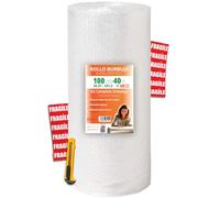 OFITURIA Papel Burbujas Embalaje 100cm x 40m - Kit Embalaje Completo con Cutter + 12 Etiquetas FRÁGIL - kit completo para mudanza, embalaje, plástico de burbujas