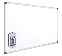 OFITURIA Pizarra Blanca Magnética Lacada Con Marco De Aluminio Resistente Fácil De Borrar en Seco, Medida 60x45 cm + borrador con 4 rotuladores