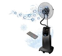 O'FRESH Ventilador nebulizador de agua para interior - 135cm- Antimosquitos - Refresca eficazmente la habitación - Ventilador de pie - Silenciador - Temporizador - Mando a distancia
