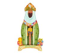 OH YEAH - Globo Foil Reyes Magos Baltasar - 110 cm - Decoración Navideña - Celebraciones Familiares, Escolares y Escaparates - Roscón de Reyes - Eventos Navideños