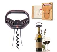 OHAANYY Sacacorchos Ah-So de Cobre Clásico para Vinos Vintage y Colección | Abrebotellas 3 en 1 de cobre clásico para vinos añejos; saca corchos frágiles intactos sin romperlos. Ideal para regalar.