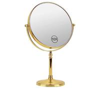 Ohotecy Espejo de Maquillaje de Sobremesa 1x/10x Aumentos, Ø 20 cm Espejo de Maquillaje Independiente de Doble Cara, Espejo de Baño, Redondo Giratorio 360° - Ideal para Afeitarse Maquillarse
