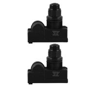 OHPHCALL 2 Piezas Encendedor Botón Chispa Electrónico de Parrilla, de Gas | Diseño de Doble Salida, Incluye Puerto y Orificio Fijo de 22mm, para Picnics y Viajes en Coche