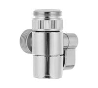 OHPHCALL Adaptador de Grifo de Cobre para Dividir Agua Conector Resistente y Exterior en Color Plata Adecuado para Jardín y Fregadero