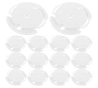 OHPHCALL Base White Redonda para cámara 20 Piezas de plástico con Soporte Estable e instalación rápida para cámaras de Seguridad en Interiores Compatible con Xiaomi