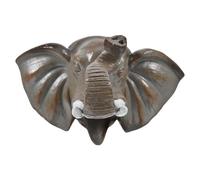OHPHCALL Boquilla de Fuente de Resina Cabeza de Elefante, Escupidor de Estanque, Flujo de Agua Ajustable, para Jardín y Estanque, Montaje en Pared