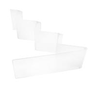 OHPHCALL Expositor de Carteras de Plástico en Forma de Escalera, Organizador Ligero y Moderno para Exhibición en Supermercados y Salones de Belleza