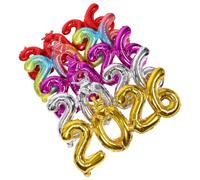 OHPHCALL Globos de Aluminio 5piezas para Fiesta de Año 2026, Números Gigantes de 96cm, Autosegellantes y Relleno de Helio, Decoración Elegante para Celebraciones