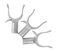 OHPHCALL Mueble para Ropa 3 Cabezales de Tenedor en aleación de Aluminio para Barra de Secadora, diámetro Interior 1,9 cm, Accesorio para de Ropa en Interiores