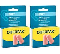 OHROPAX Soft Schaumstoff In-Ohr Stöpsel, 10 pzas Tapones para los oídos (Paquete de 2)