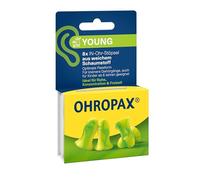 OHROPAX Young - Tapones para oídos con canales auditivos más pequeños - Tapones de espuma suave - Aislamiento acústico SNR 35 dB - Ideal para descanso, concentración y ocio - 8 unidades
