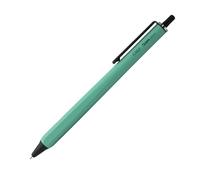 OHTO GS02 - Bolígrafo de gel con rodillo, punta de aguja retráctil de 0,5 mm de punto fino, barril verde menta, bolígrafo de tinta de gel negro de secado ultra rápido, cuerpo híbrido totalmente