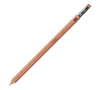 OHTO WN01 Lápiz mecánico de madera, punta fina de 0,5 mm, barril largo estándar, cuerpo natural, hecho de cedro del incienso, WN01-SP5-NT