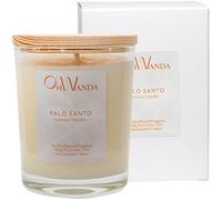 OHWANDA Velas Aromáticas Palo Santo, Fragancia Larga Duración 50h sin toxicos, Cera Soja Perfumada Natural para tu Hogar, Limpieza energetica, Aromaterapia y Relajación, Regalo ideal, Hecha en España
