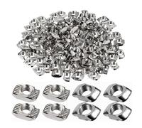 Okaywork 100 Piezas Tuercas en T M5 Cabeza Martillo, Ranura de 6 mm, Rosca M5,Series 2020,tuercas ranuradas m5 Tuercas en T para Ranuras en T Cabeza de Martillo Acero al Carbono para Perfiles Aluminio
